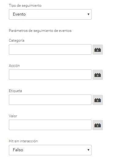 Etiquetas de eventos en DE goole analyitcs en Google TAg MAnager