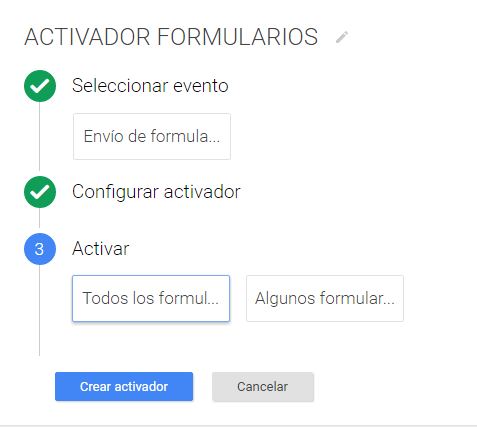 Activadir de formularios sin código en Google Tag Manager