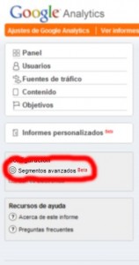 Google Analytics: Segmentos Avanzados (II) 2 Google Analytics: Segmentos Avanzados (II) 2